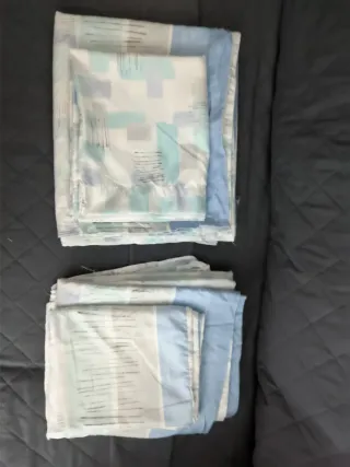 Juego de sábana con almohada