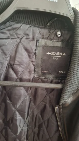 Giacca Bomber Finta Pelle Uomo XL