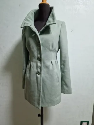 Talco cappotto corto verde menta 42