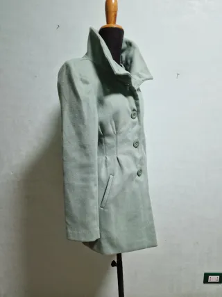 Talco cappotto corto verde menta 42
