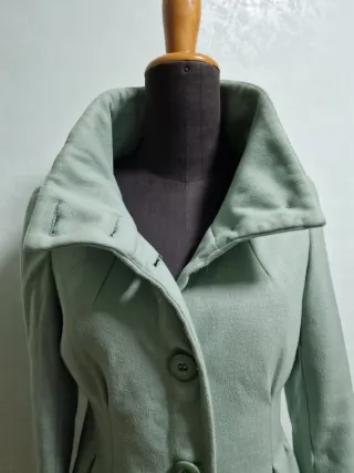 Talco cappotto corto verde menta 42
