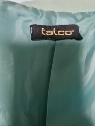 Talco cappotto corto verde menta 42