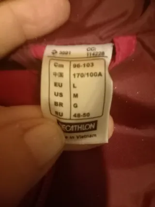 Chaleco mujer Decathlon rojo