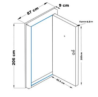 PUERTA BLINDADA PROVENZAL SAPELLY