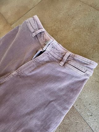 Pantalón vaquero rosa Mango ancho