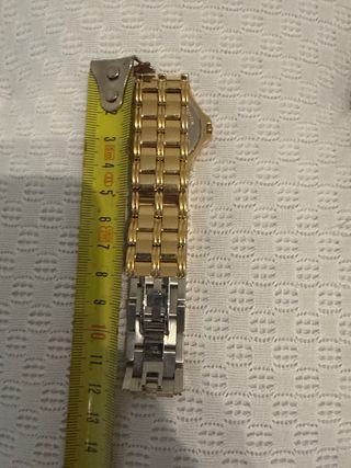 Reloj Cyma Quartz Dorado Acero Inox Calendario