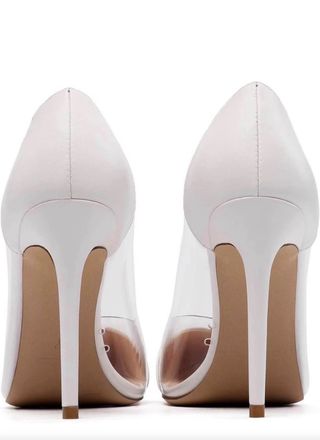 Zapatos de Novia Blancos y transparentes