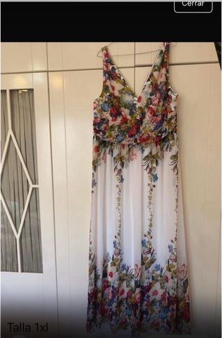 Vestido largo Shein estampado floral Talla L