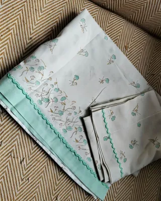 Sábana y funda almohada vintage 70/80s