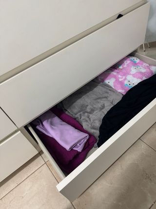 Mueble cajonera cristal beige