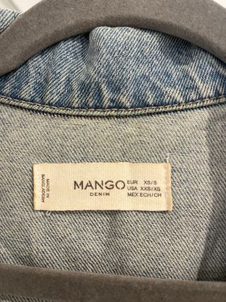 Cazadora vaquera oversize Mango azul