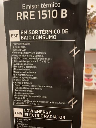 Emisor Térmico Orbegozo Blanco