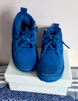 BOTINES BEBE PIEL FORRO BORREGUITO, T-20, 5 €