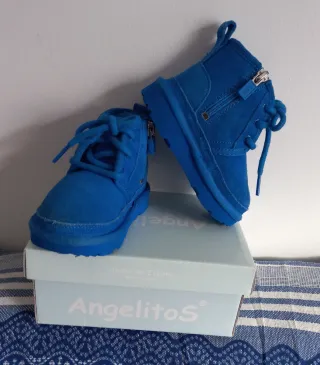 BOTINES BEBE PIEL FORRO BORREGUITO, T-20, 5 €