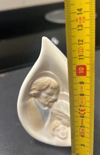 Lampada Sacra Famiglia Porcellana