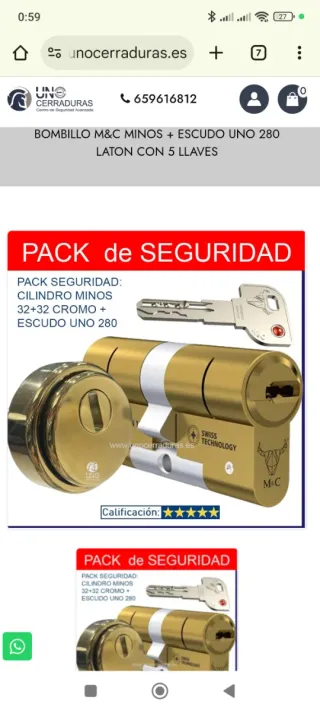 Kit de seguridad para puertas