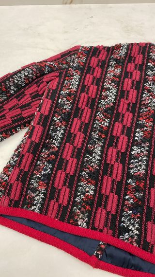 Giacca lana bouclé stile Chanel