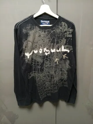 2 Camisetas Desigual Negras Talla M