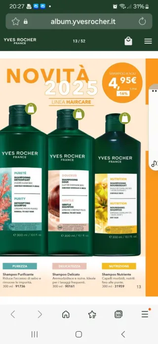 Yves Rocher Shampoo 300ml