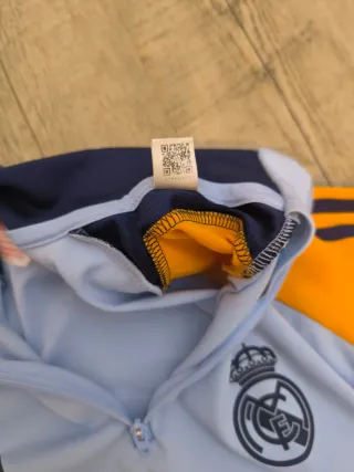 Sudadera Real Madrid Adidas Naranja y Azul