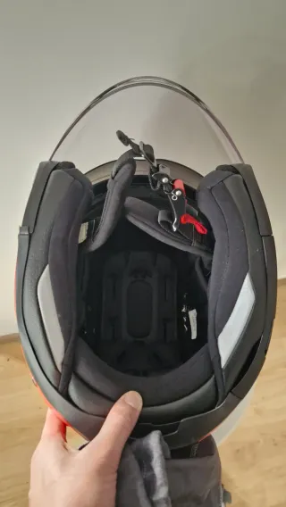 Casco Moto Jet Scorpion Exo Negro Rojo