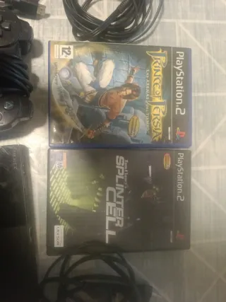 Pack PS2 Negra + Juegos + Mando