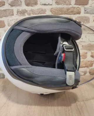 Casco Moto Jet SHOEI Blanco y negro