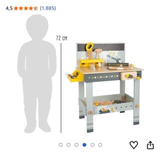 Banco de herramientas de juguete