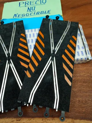 Scalextric Exin Cruces Analógicos Pista Negra