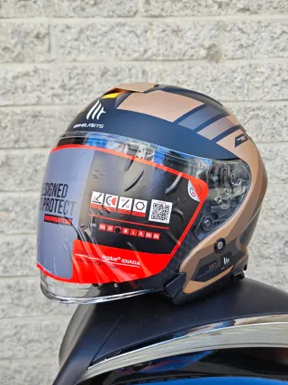 2 Casco Moto Jet Diseño Geométrico