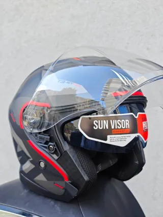 2 Casco Moto Jet Diseño Geométrico