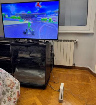 Nintendo Wii Bianca 1 Controller cavi e Memory SD