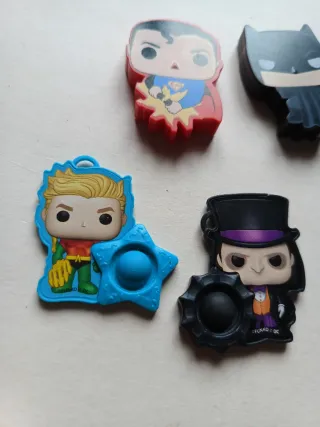 Lote 6 figuras Kinder DC Comics