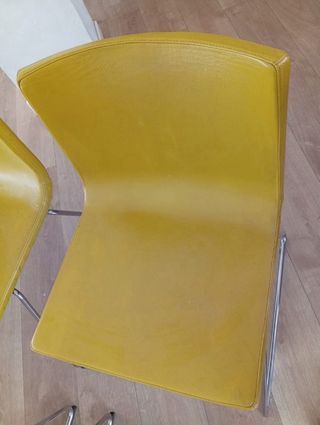 Lote 4 Sillas Bernhard Ikea Amarillas