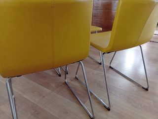 Lote 4 Sillas Bernhard Ikea Amarillas