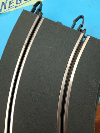 Scalextric 7 curvas pista gris