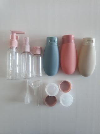 Botellas de viaje para rellenar - 11 piezas