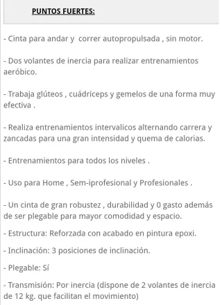 Dos unidades de Ecomovement Cinta de Correr y anda