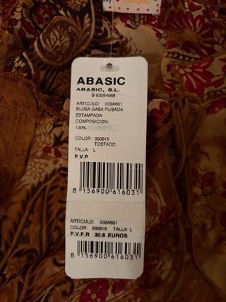 Blusa Estampada Mangas Campana