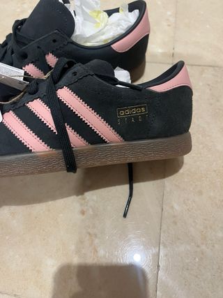 Adidas Stadt negras y rosas talla 38