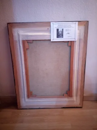 Cuadro, paisaje al óleo, lienzo