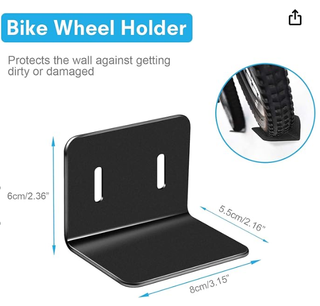 Soporte Pared Bicicleta Negro