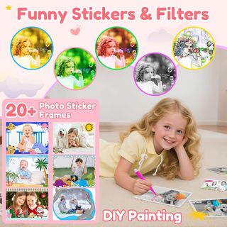 Cámara Digital KIDICAMERA Rosa HD 1080P