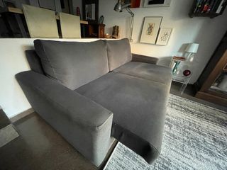 Sofá 3 plazas gris extensible