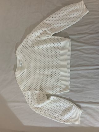 Jersey H&M blanco niña talla 12-14