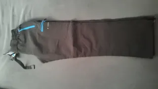 Pantalón Trekking Senderismo Negro/Azul Cannon