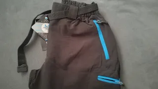 Pantalón Trekking Senderismo Negro/Azul Cannon