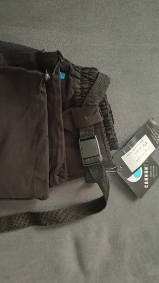 Pantalón Trekking Senderismo Negro/Azul Cannon