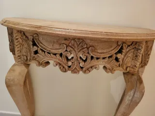 Mesa artesanal madera, bohemio, para restaurar