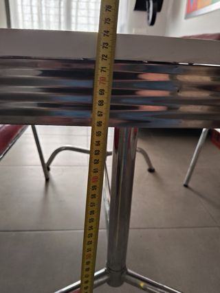 Conjunto Comedor Vintage Rojo y Blanco